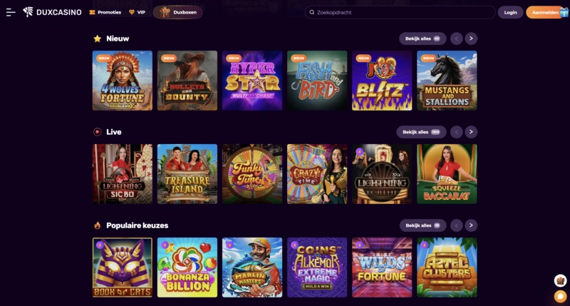 DuxCasino Games