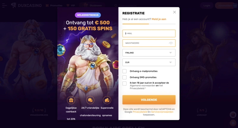 DuxCasino Login